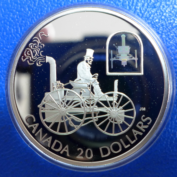 Kanada 20 Dollar 2000 Automobil Taylor Steam Buggy 1 Oz Ag