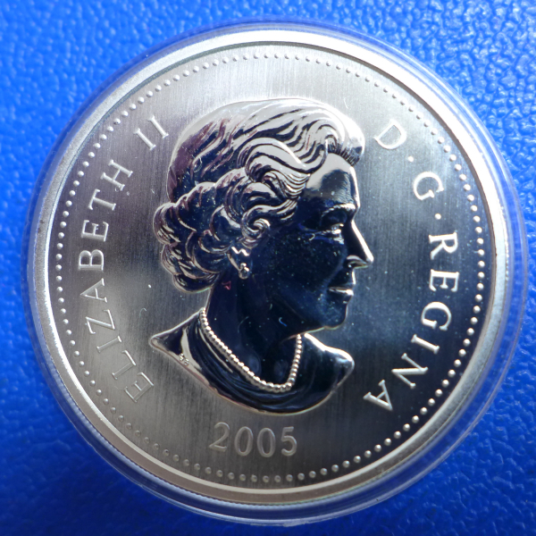 Kanada 5 Dollar 2005 60. Jahrestag Ende des 2. Weltkrieges Silber in PP
