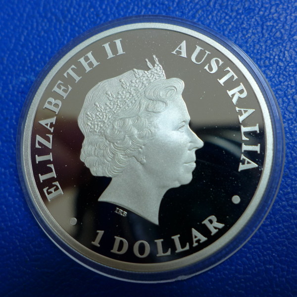 Australien 1 Dollar 2009 Kangeroo Discover Silber in PP