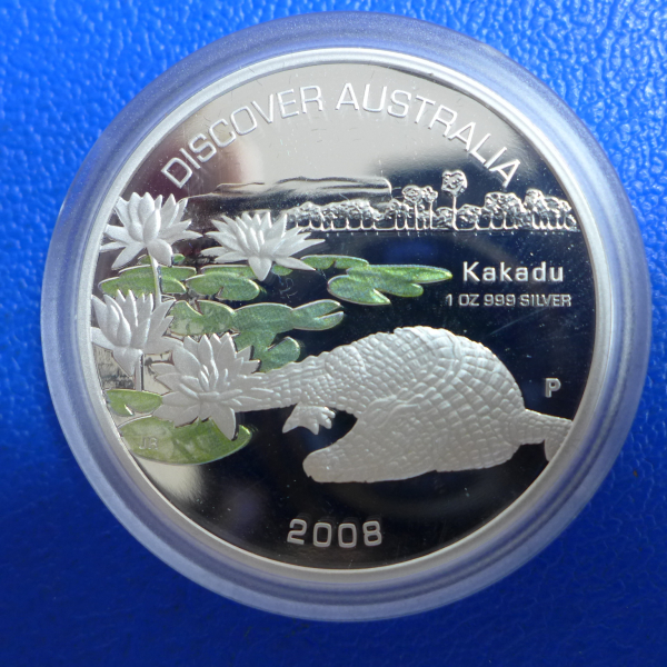 Australien 1 Dollar 2008 Kakadu Discovery Silber in PP