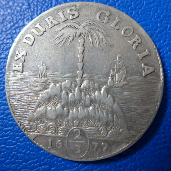 Braunschweig-Calenberg-Hannover 2/3 Taler 1677 Johann Friedrich Prachtexemplar