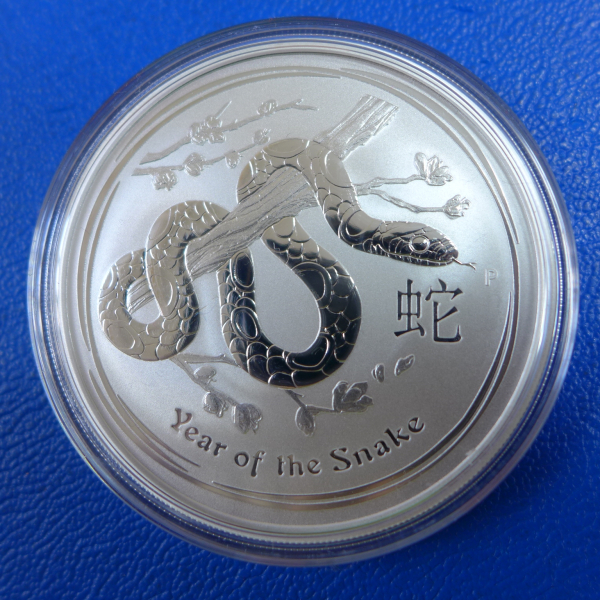 2 Oz 2013 Schlange Lunar II Silber