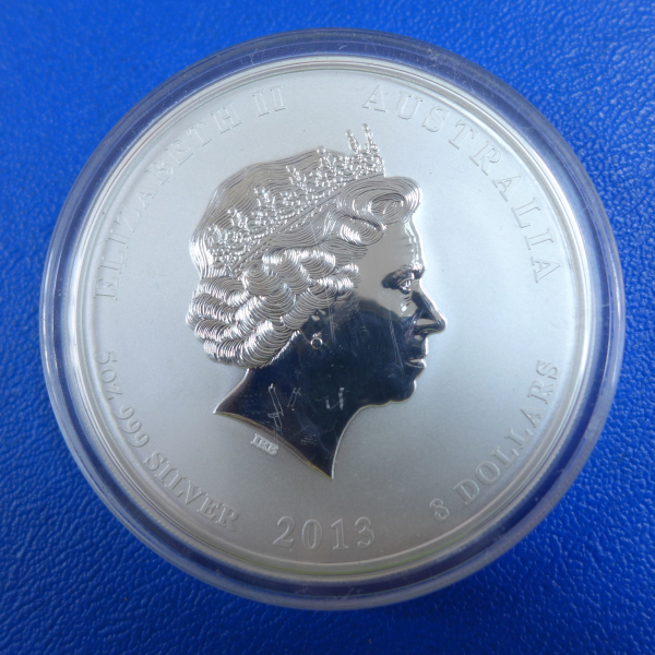 5 Oz 2013 Schlange Lunar II Silber
