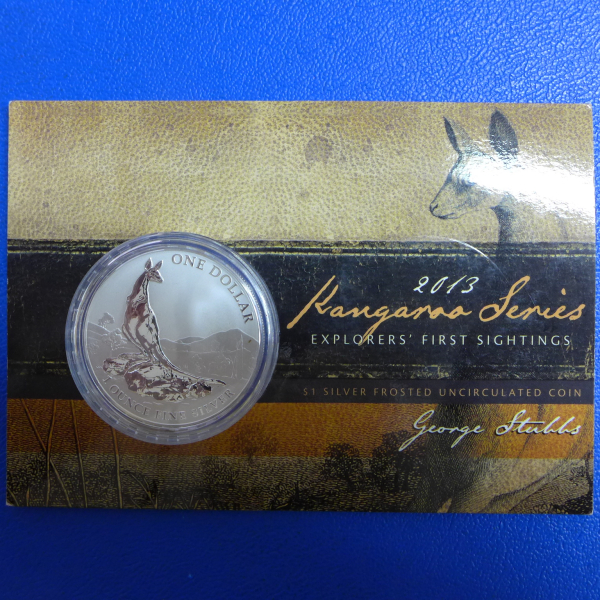 Australien 1 Oz 2013 Känguru Silber in COA / Blister