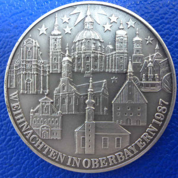 Silbermedaille Weihnachten in Oberbayern St. Stefan Mörlbach 1987