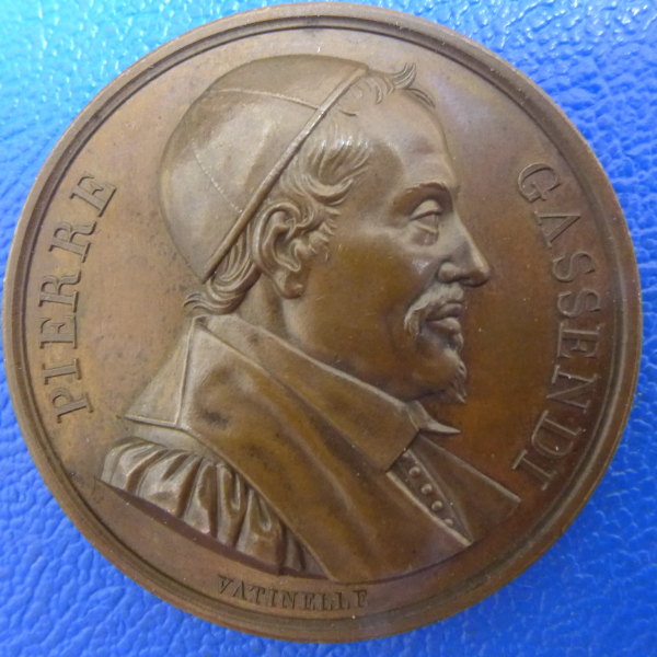 Astronomie Frankreich Pierre Gassendi Kupfermedaille aus dem Jahr 1818