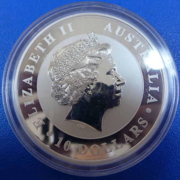 10 Oz 2010 Kookaburra in Silber