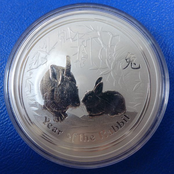 2 Oz 2011 Hase Lunar II Silber