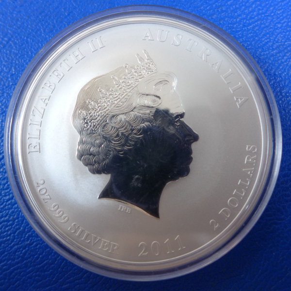 2 Oz 2011 Hase Lunar II Silber