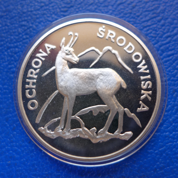 Polen 100 Zloty 1979 Gemse Bedrohte Tierwelt Silber in PP