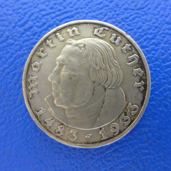 Deutsches Reich 2 RM 1933 D Luther