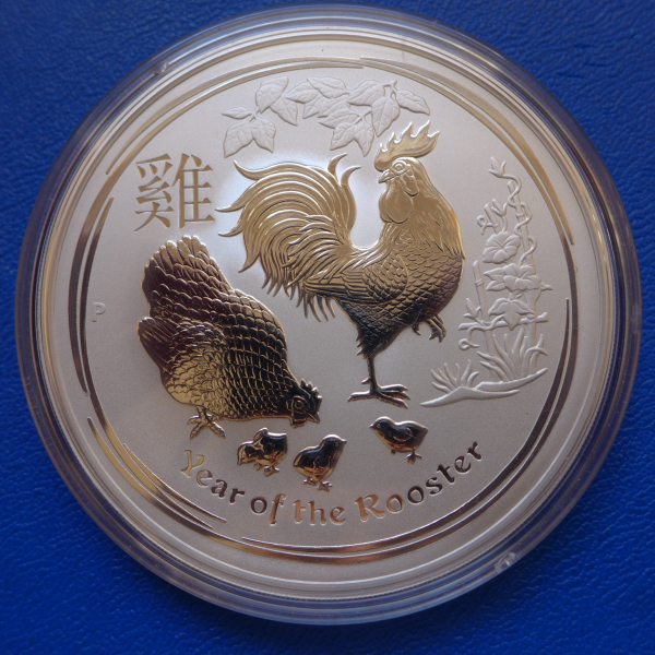 10 Oz 2017 Hahn Lunar II Silber