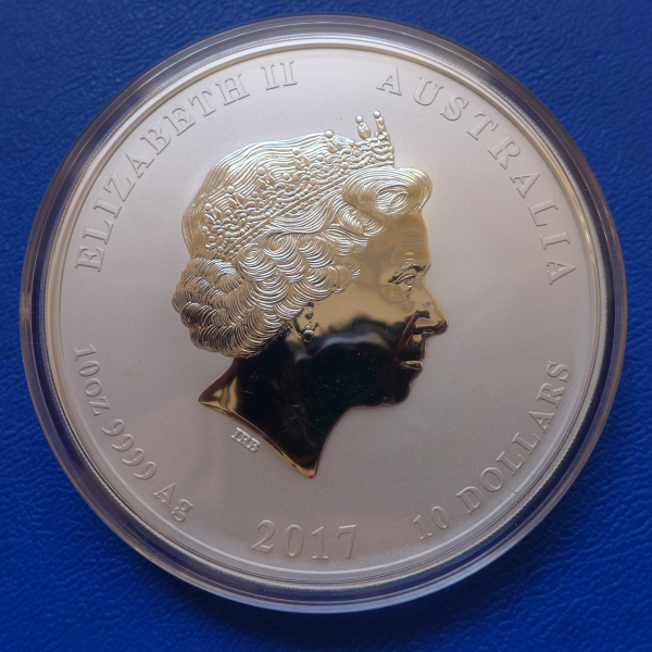 10 Oz 2017 Hahn Lunar II Silber