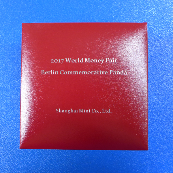 1 Oz 2017 Panda Showpanda World Money Fair in Berlin Silber in Kapsel + Etui in PP