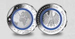 BRD 5 Euro 2016 Planet Erde Polymerring in Stgl. Buchstabe A