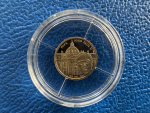 Kleinste Goldmünze d. Welt Liberia 10$ 2003 Papst Johannes Paul II Gold