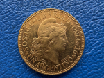 Argentinien 5 Pesos 1883 Libertad Gold