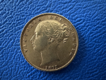England 1 Sovereign 1871 Victoria mit Wappen Gold