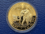 Somalia Republik 1000 Shilling 2010 Elefant 1 Oz in Gold selten