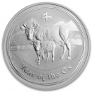 1 Oz 2009 Ochse Lunar II Silber