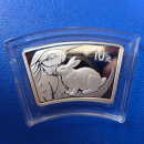 10 Yuan 2011 Jahr des Hase FAN 1 Oz Silber
