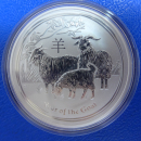 Australien 1 KG 2015 Ziege Lunar II Silber