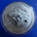 Australien 1 KG 2012 Drache Lunar II Silber