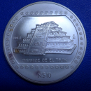 Mexico 5 Oz 1993 Piramide De El Tajin Silber
