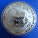 Australien 1 KG 2003 Ziege Lunar I Silber